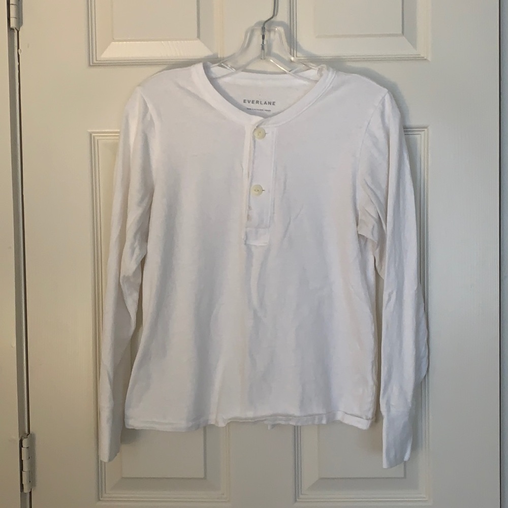 White Everlane Henley